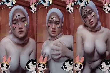 ABG Hijab Toket Diremas Keras Desah Nafsu Liar
